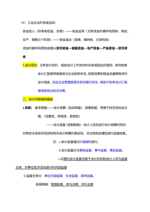 2023年会计从业资格基础.docx