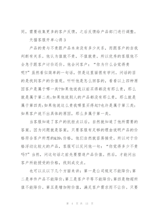 天猫客服心得总结5篇.docx