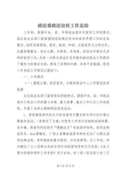 政法委政法宣传工作总结.docx