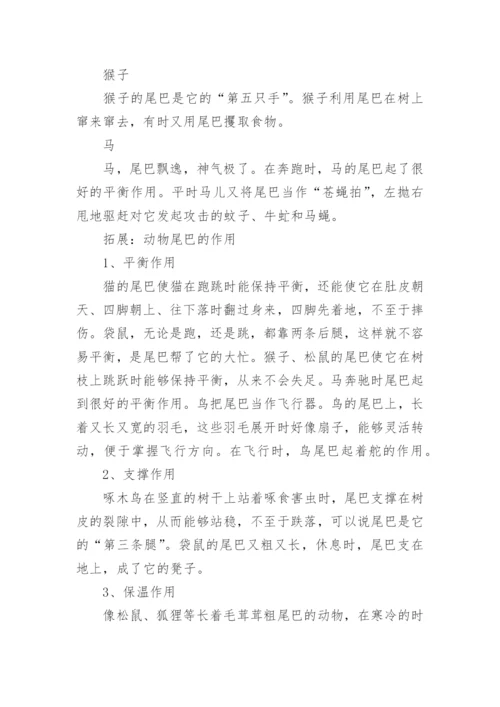各种动物尾巴的作用.docx