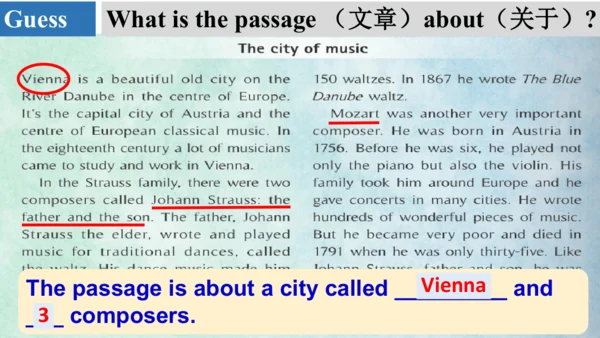外研七下Moudle 12 Unit 2 Vienna is the centre of Europ