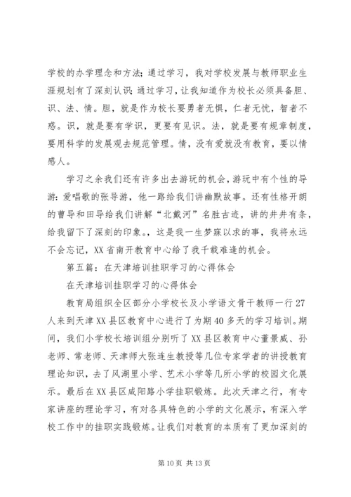 国税局挂职学习培训心得体会(精选多篇).docx