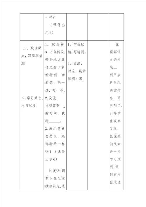 13胡萝卜先生的长胡子教学设计2