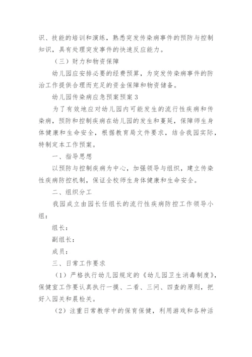 幼儿园传染病应急预案预案.docx