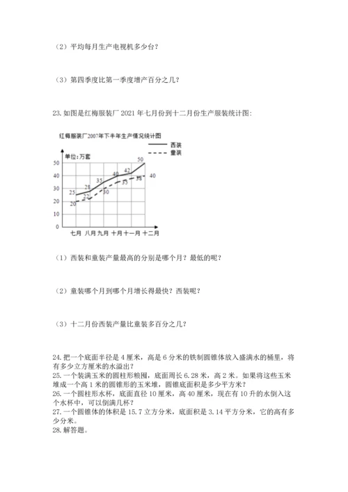 六年级小升初数学应用题50道带答案（综合题）.docx