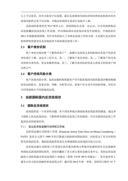 反洗钱毕业论文