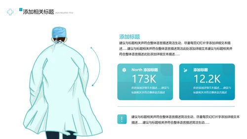2021欧美风医院宣传医生工作总结汇报PPT