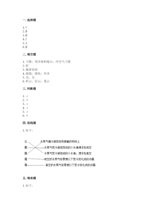 教科版三年级上册科学期末测试卷（考点精练）.docx