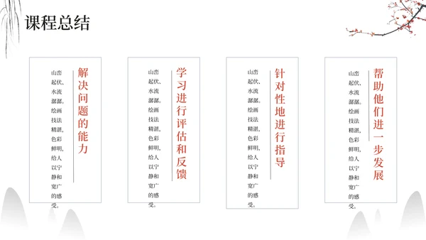 水墨中国风教学通用PPT课件模版