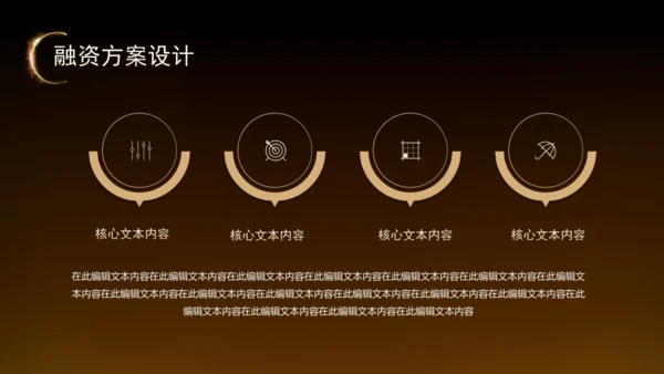 黑金风房地产融资计划书通用PPT模板