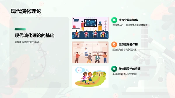 生物进化与物种起源PPT模板