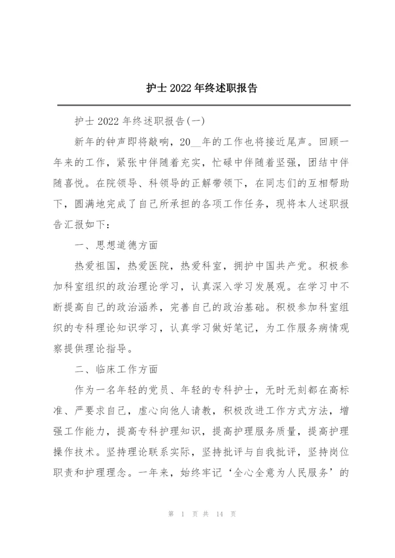 护士2022年终述职报告.docx