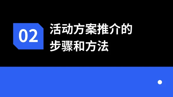 蓝色创意风活动方案推介PPT模板