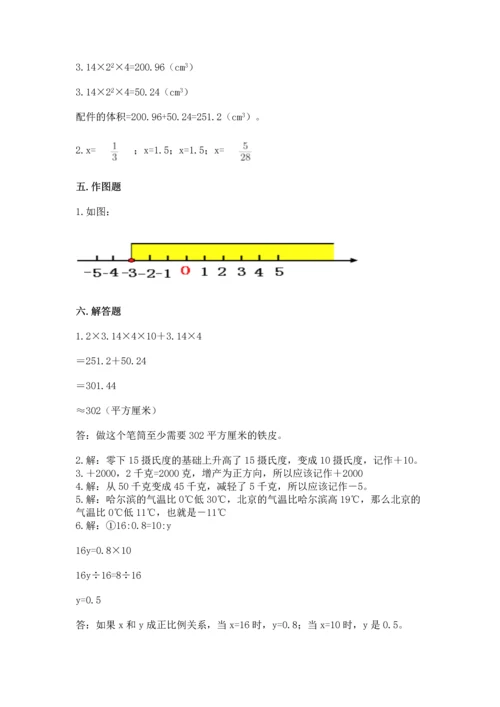 小学毕业会考数学试卷附答案（典型题）.docx