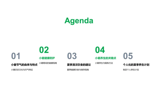 小暑养生指南讲座PPT模板