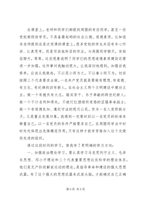 思想汇报的正确格式【标准】.docx