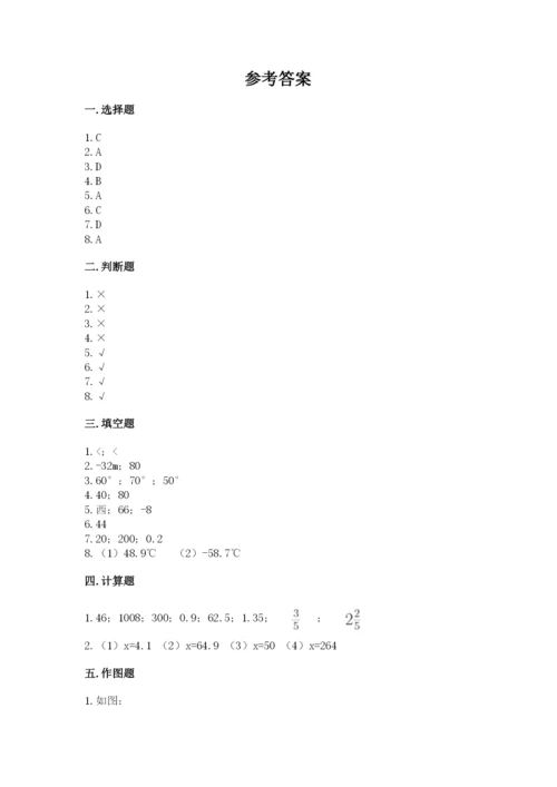 北师大版六年级下册数学 期末检测卷含答案【研优卷】.docx