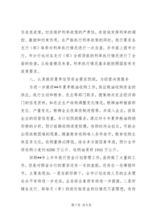 建设局农发行资金计划管理工作半年总结.docx