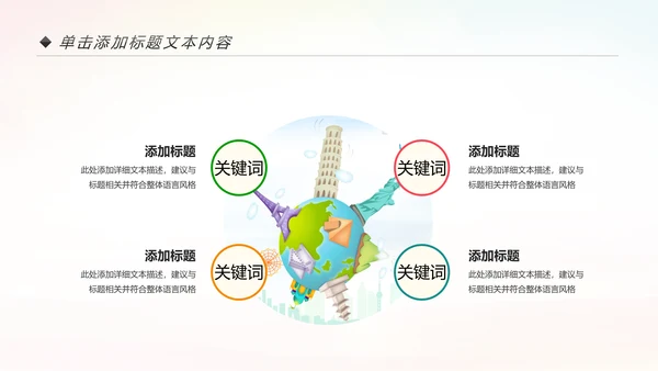 精美大气全球旅游出国留学PPT模板