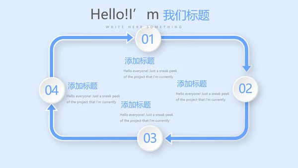 蓝色简约口腔年终工作总结动态PPT