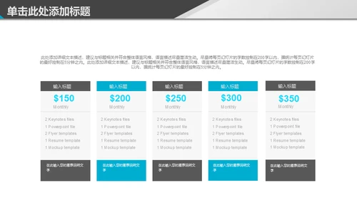 免费的简约商务通用PPT模板