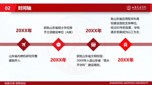 山东交通学院毕业生论文答辩汇报通用PPT模板