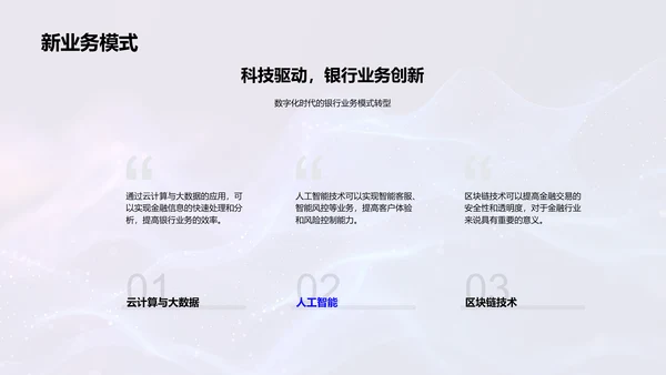 银行年度业务汇报PPT模板