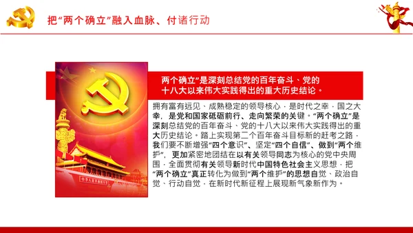 两个确立党的百年奋斗史成就经验决议PPT