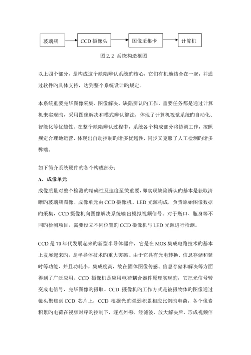 玻璃瓶瑕疵检测基础系统.docx