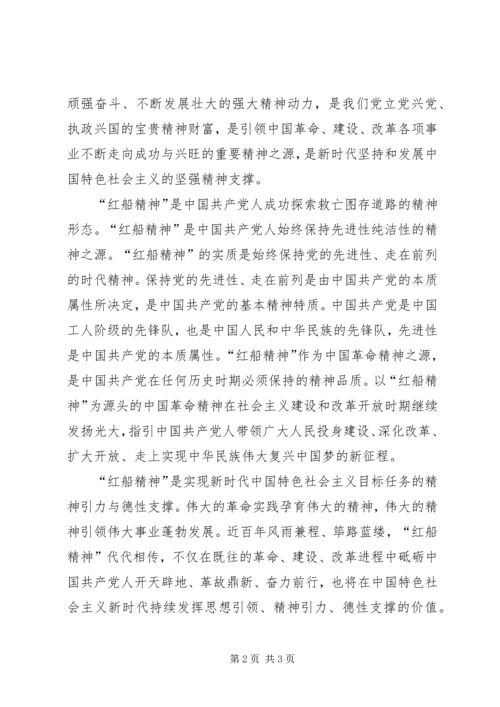 学习红船精神有感.docx