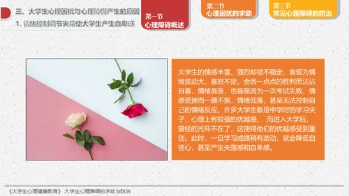 大学生心理障碍求助与防治通用PPT模板