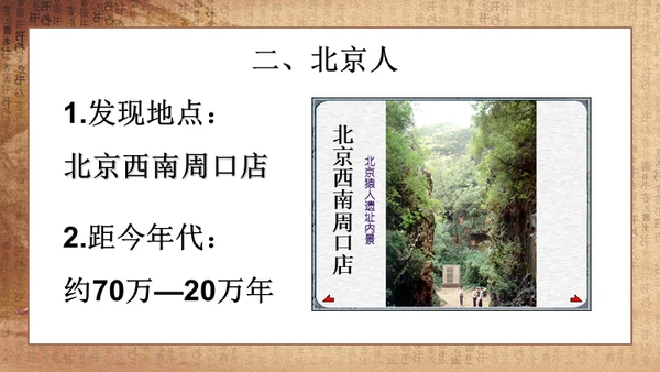 初中历史《人类起源》教学通用PPT课件