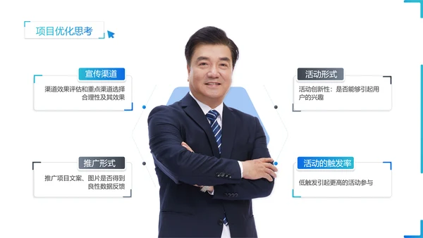工作计划汇报蓝色科技风PPT