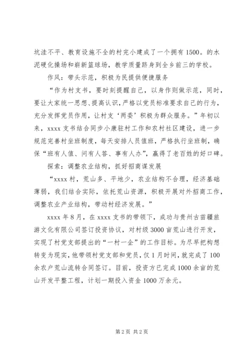 村党支部书记事迹材料 (8).docx