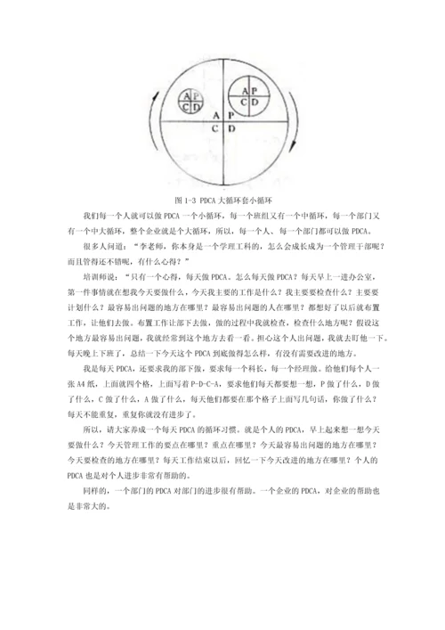 PDCA循环在工厂管理中的应用.docx