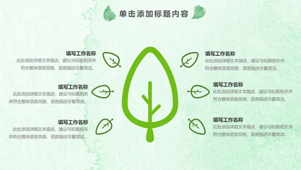 绿色环保低碳植树林业绿化动态ppt模板