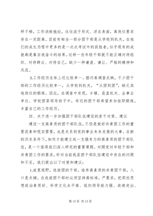 共青团干部队伍建设的调查与思考 (12).docx