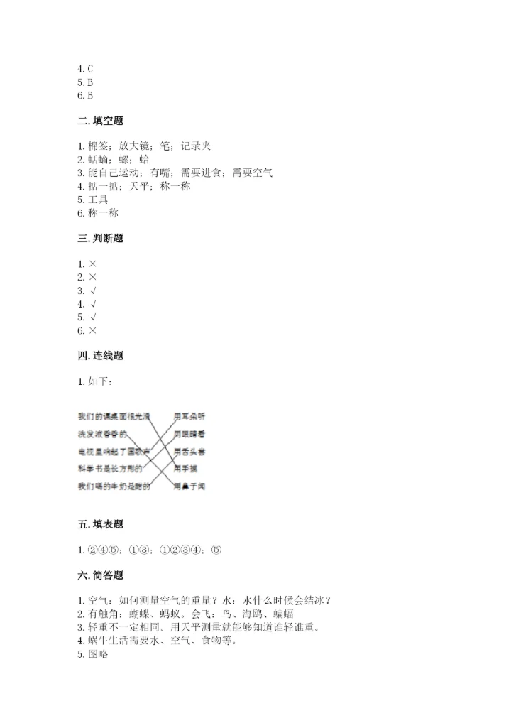 教科版一年级下册科学期末测试卷（必刷）.docx