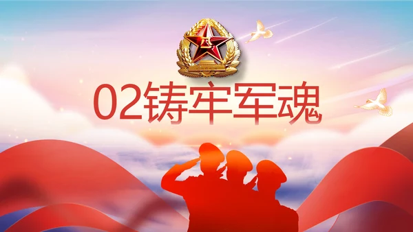 八一军事部队征兵入伍宣传动态PPT模板