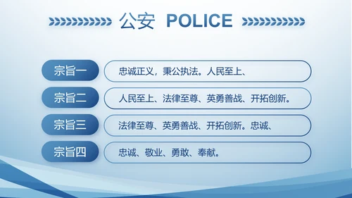 蓝色大气政法队伍教育整顿动态PPT