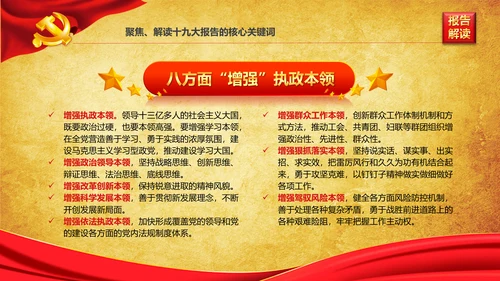 学习贯彻落实十九大报告精神PPT模板课件