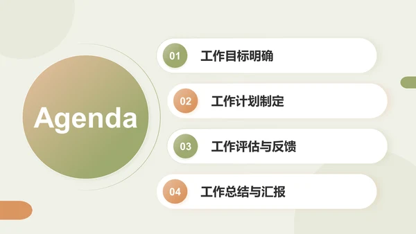 绿色简约风职场工作计划制定汇报PPT模板