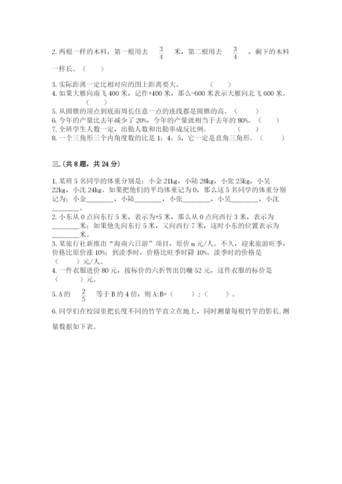 北师大版数学小升初模拟试卷【名师系列】.docx