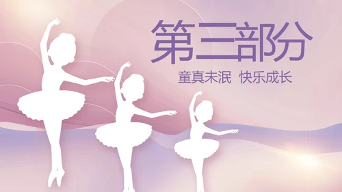 紫色大气儿童舞蹈比赛大赛动态PPT