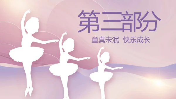 紫色大气儿童舞蹈比赛大赛动态PPT