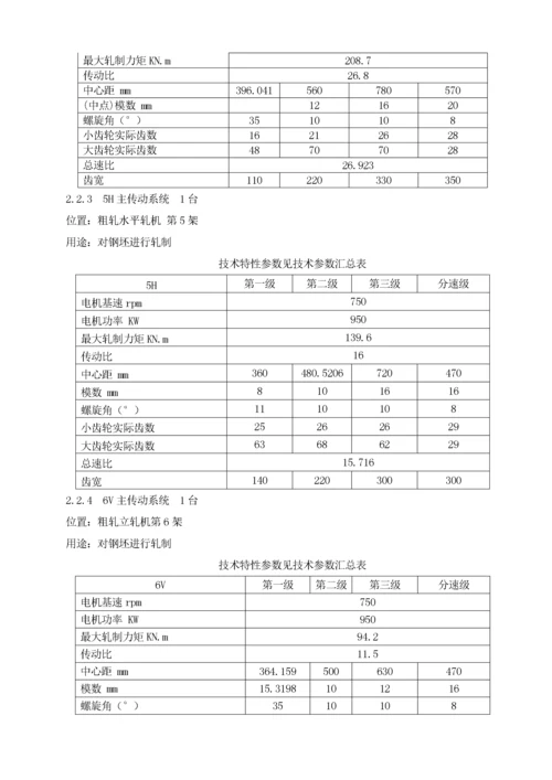 轧机区主轧设备规程.docx