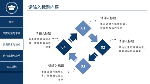 简约商务毕业答辩PPT模板