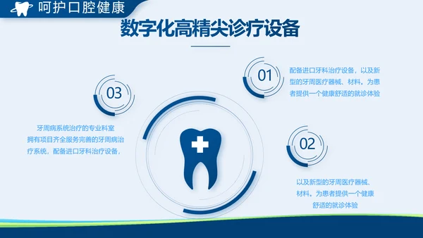 蓝色牙科口腔宣传动态PPT