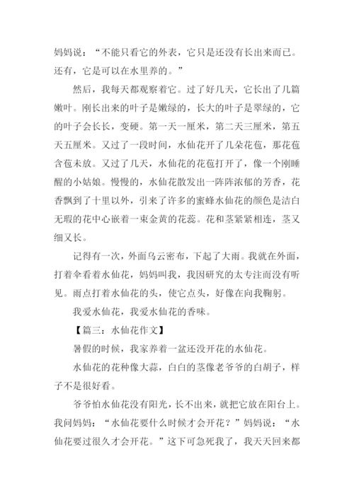 水仙花作文350字.docx