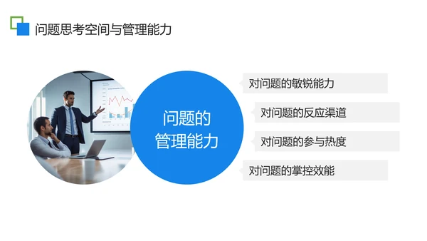 扁平商务风问题分析企业培训PPT模板